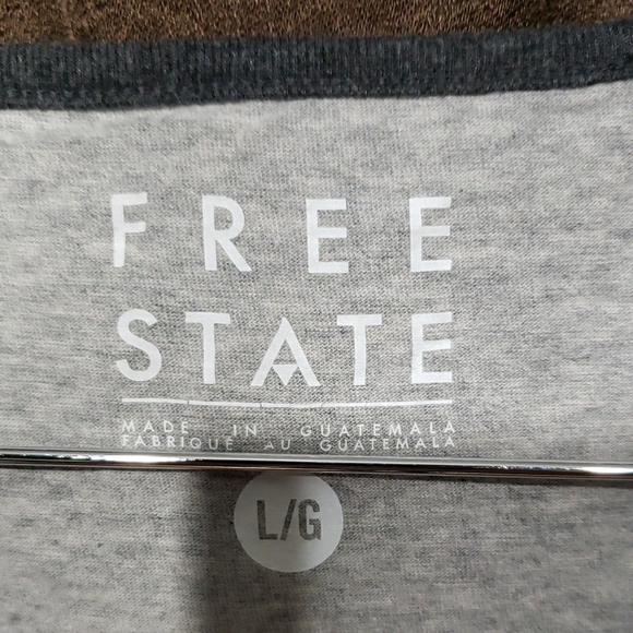 Free State Gray Tank With Purple LA Graphic Men's Top West Coast California Vibe - Picture 2 of 5